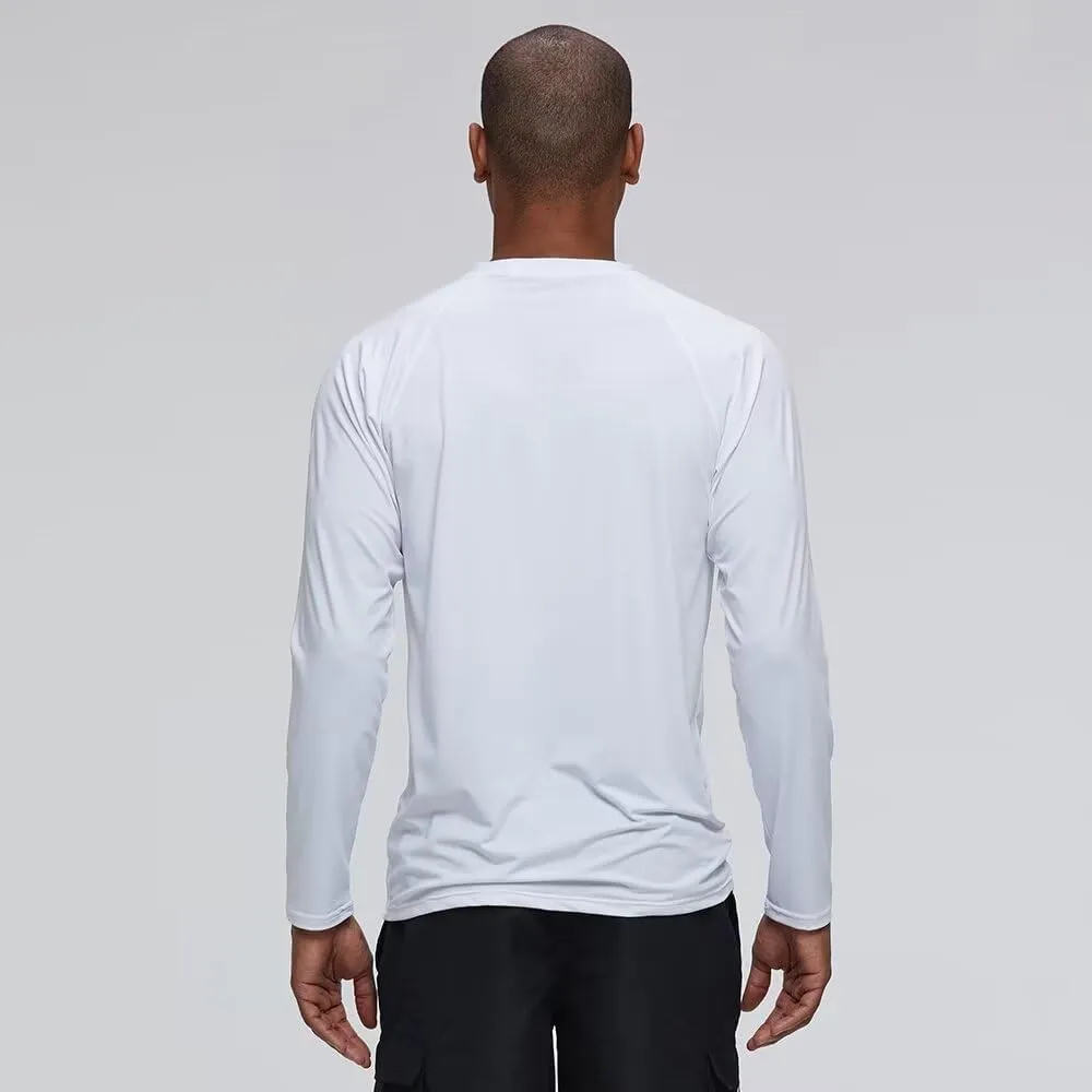 Mens Rash Guard for Men Swimming Sun Protection Shirts UPF 50  UV Long Sleeve Lightweight Quick Dry T-Shirts Surf Fishing