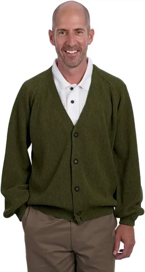  Men's Retro Pro 100% Pure Alpaca Cardigan, Breathable, Lightweight, Cozy & Luxurious Vintage Golf Sweater