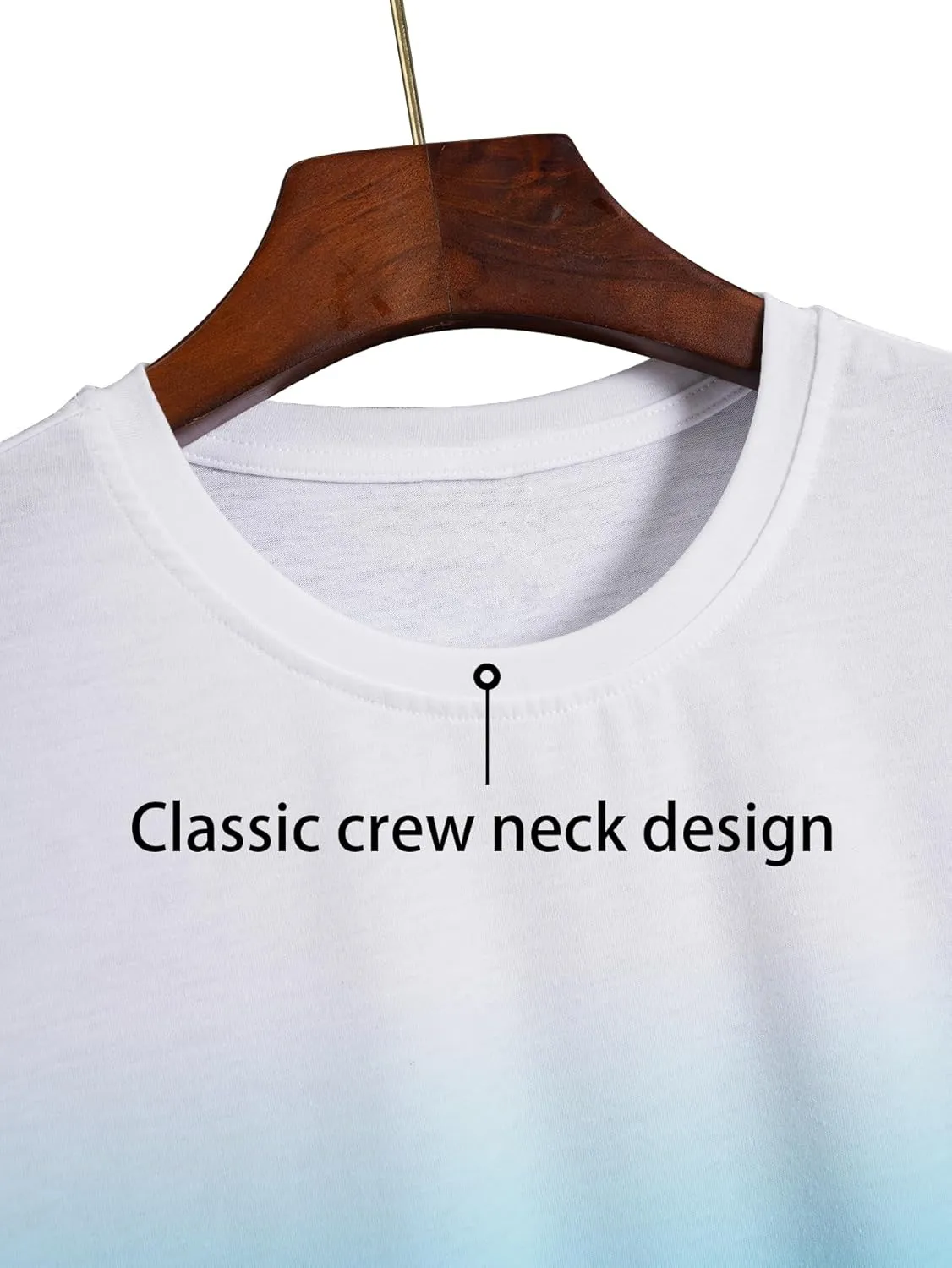 Men's Short-Sleeved Graphic T-Shirt Letters Fashion Printing Round Neck T-Shirt