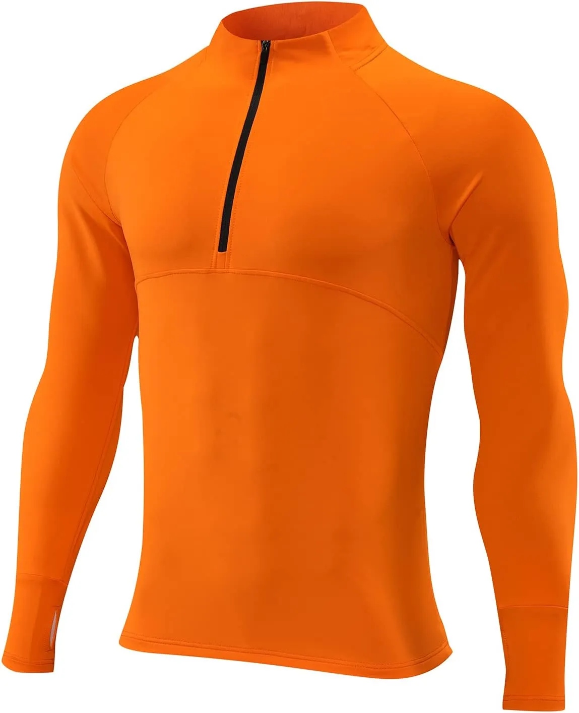 Men's Sports Shirts 1/4 Zip Long Sleeve Running Pullover Tops, Quick Dry Workout Shirts for Gym Athletic Basketball