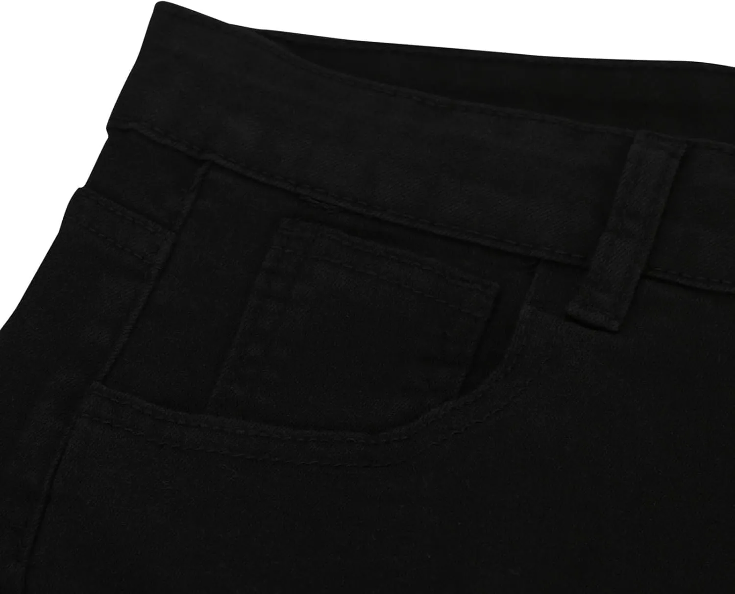 Mens Stretch Denim Shorts Cargo Short Jeans Men's Knee Length Shorts Stretch Cropped Trousers Summer Half Pants