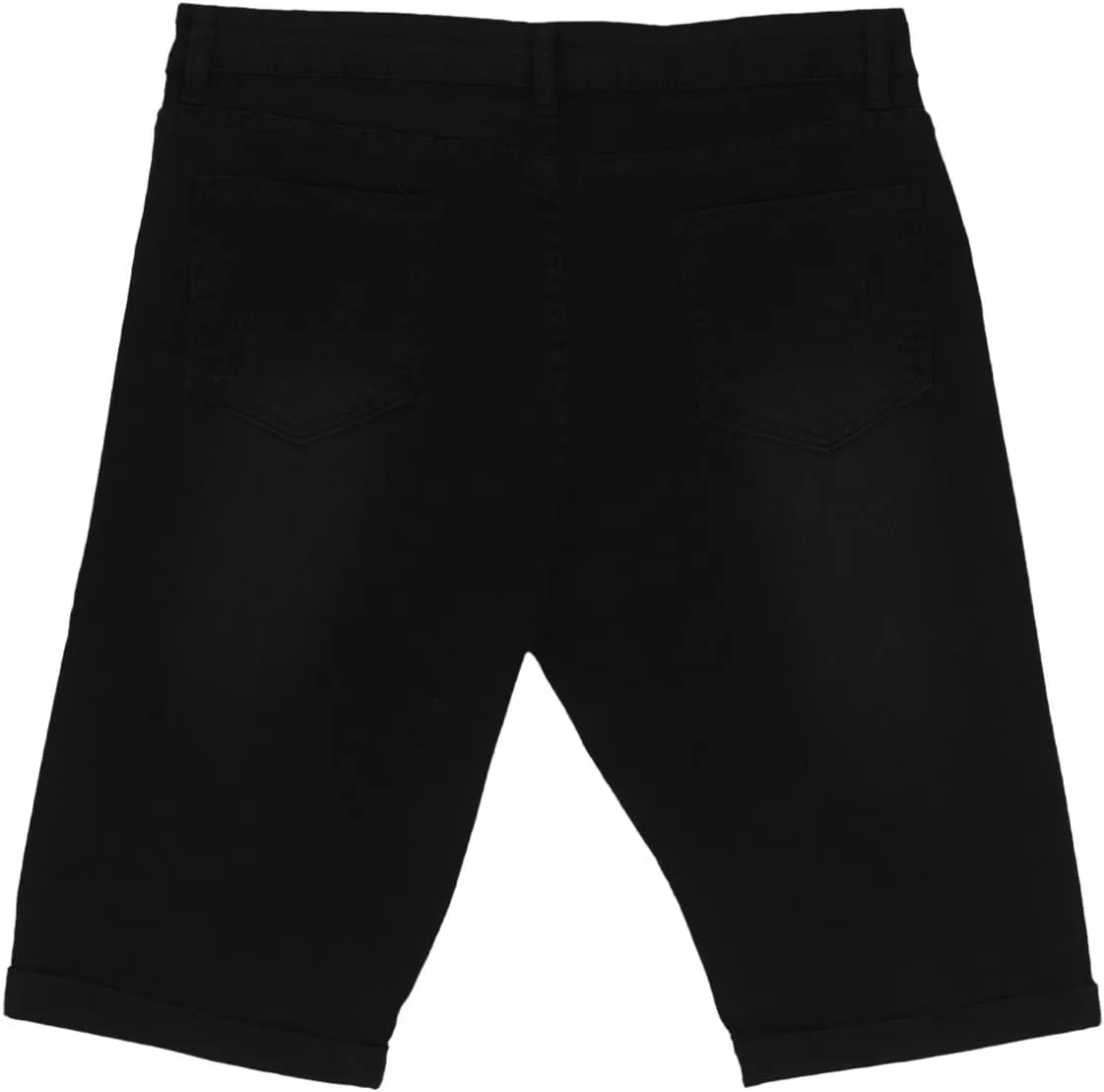 Mens Stretch Denim Shorts Cargo Short Jeans Men's Knee Length Shorts Stretch Cropped Trousers Summer Half Pants
