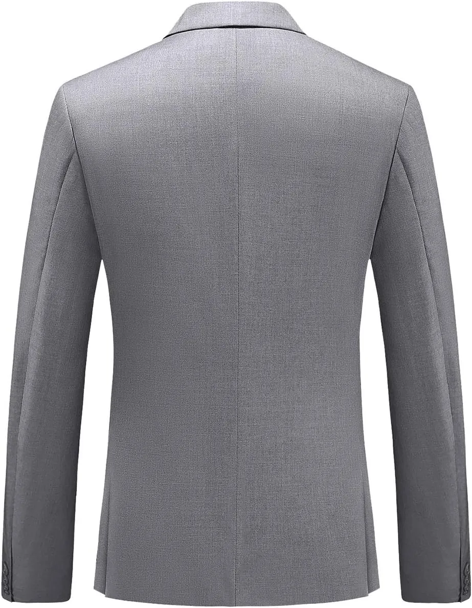 Mens Suit Jacket Double Breasted Blazer Men Slim Fit Casual Prom Wedding Daily Tux Suit Coats Blazer