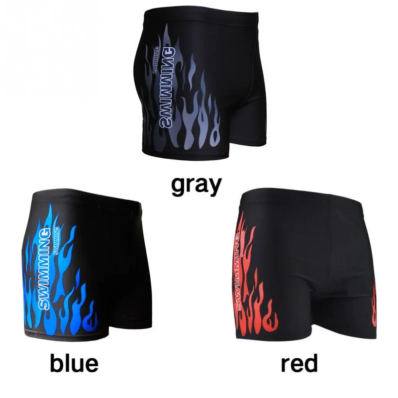 Men's Swimming Flame Print Short