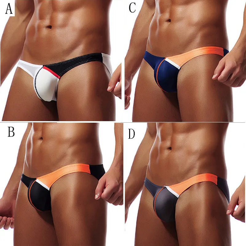 Men's Swimming U Convex Thin Ice Silk Low Waist Short