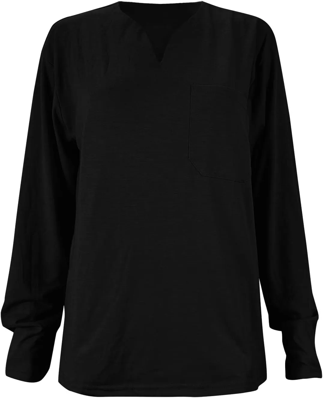 Men's T Shirts Long Sleeve Soft V Neck Lightweight Tee Shirts, Summer Casual Soft Basic Tops, Flannel T-Shirt for Men