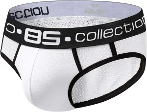 Mens Underwear Boxer Briefs Pack Men's Sexy Underwear Regular Long Spandex Support Pouch