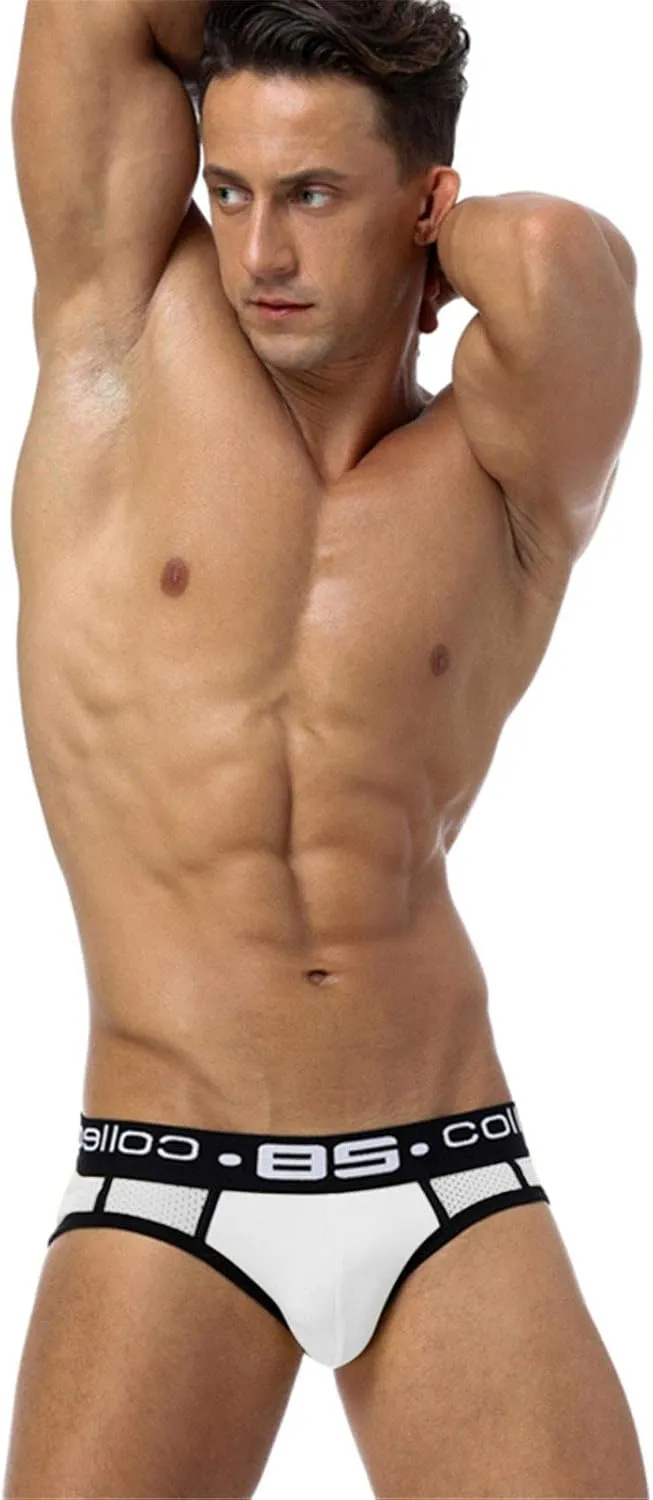 Mens Underwear Boxer Briefs Pack Men's Sexy Underwear Regular Long Spandex Support Pouch