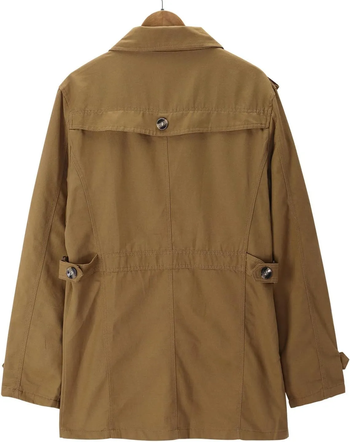 Mens Winter Coat Jacket Autumn&Winter Long Men's Solid Collar Sleeve Turn-down Top Men's Coats & Leather Trench Coat