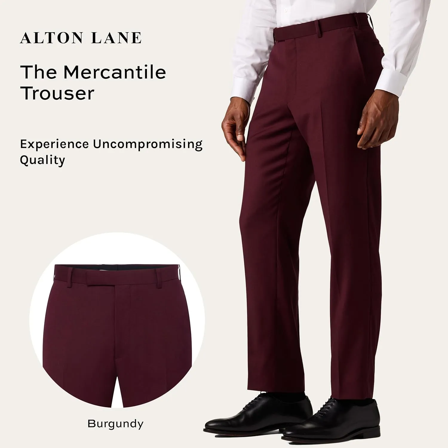 Mercantile Trouser Tailored Fit - Premium Quality Suit Pants for Men, Stylish and Elegant Formal Suit for Men