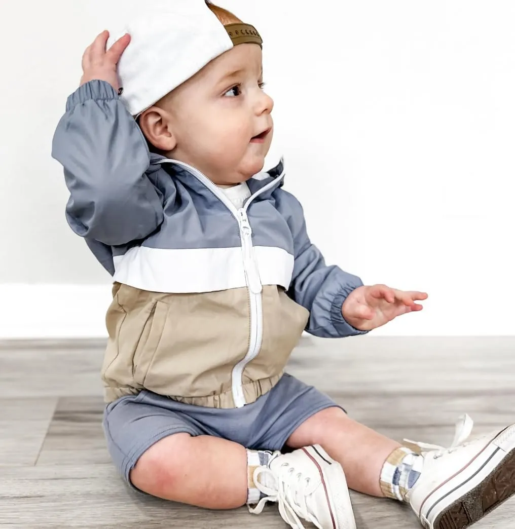 MERSARIPHY Toddler Boy Hoodies Baby Boy Jacket Lightweight Pocket Zip Up Hooded Jackets Baby Fall Winter Outwear