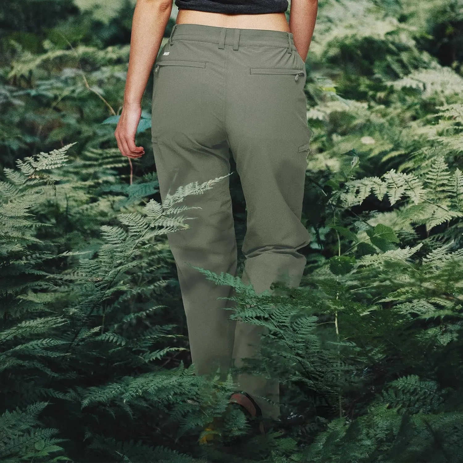 MIER Women's Quick Dry Cargo Pants Lightweight Tactical Hiking Pants with 6 Pockets, Stretchy and Water-Resistant