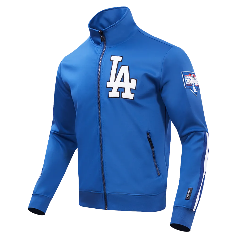 MLB LOS ANGELES DODGERS CLASSIC MEN'S DOUBLE KNIT TRACK JACKET (DODGER BLUE)