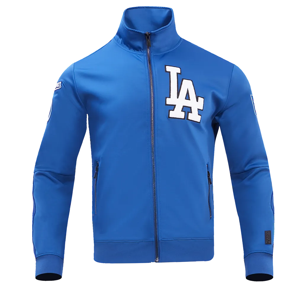 MLB LOS ANGELES DODGERS CLASSIC MEN'S DOUBLE KNIT TRACK JACKET (DODGER BLUE)