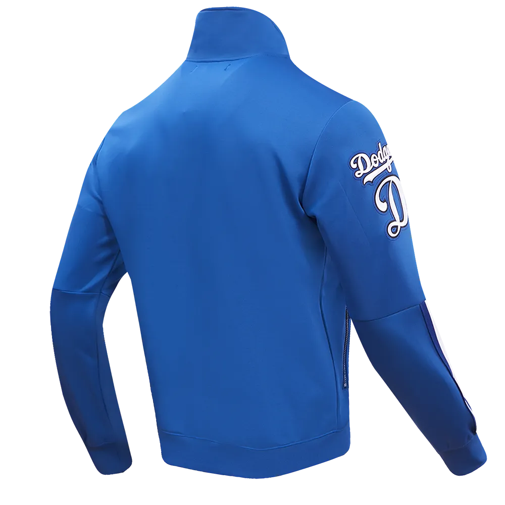 MLB LOS ANGELES DODGERS CLASSIC MEN'S DOUBLE KNIT TRACK JACKET (DODGER BLUE)