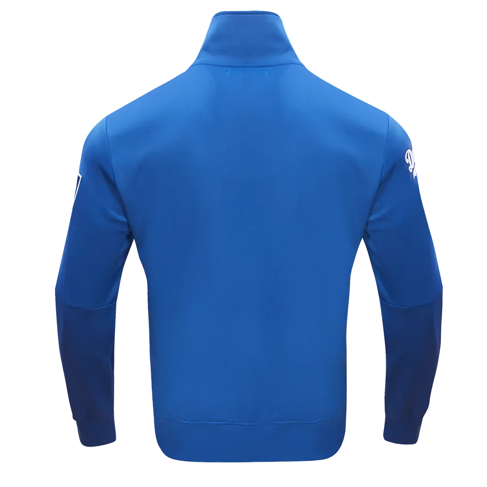 MLB LOS ANGELES DODGERS CLASSIC MEN'S DOUBLE KNIT TRACK JACKET (DODGER BLUE)
