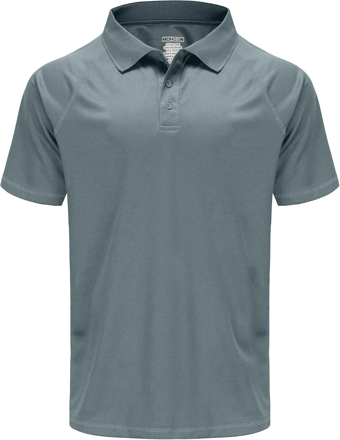 MOHEEN Men's Golf Shirts Short Sleeve Moisture Wicking Polo T-Shirts Athletic Quick Dry Fit Performance Collared UPF 50 