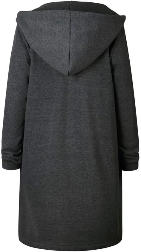 Muyise Hoodies for Women Casual Full Zip Up Long Hooded Sweatshirts Lightweight Long Sleeve Winter Warm Jackets with Pockets