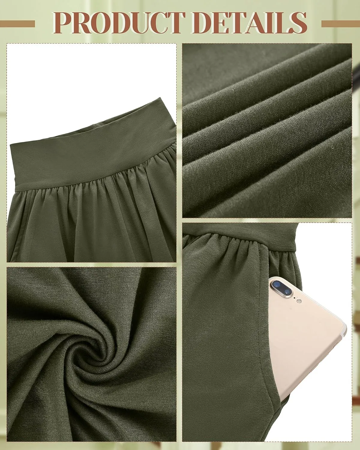 Neer 3 Pack Women Plus Size Wide Leg Yoga Pants High Waist Sweatpants Plus Size Palazzo Pants Lounge with Pockets