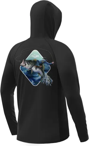 Palmyth Fishing Hoodie for Men Long Sleeve Sun Protection UV UPF 50  Shirts