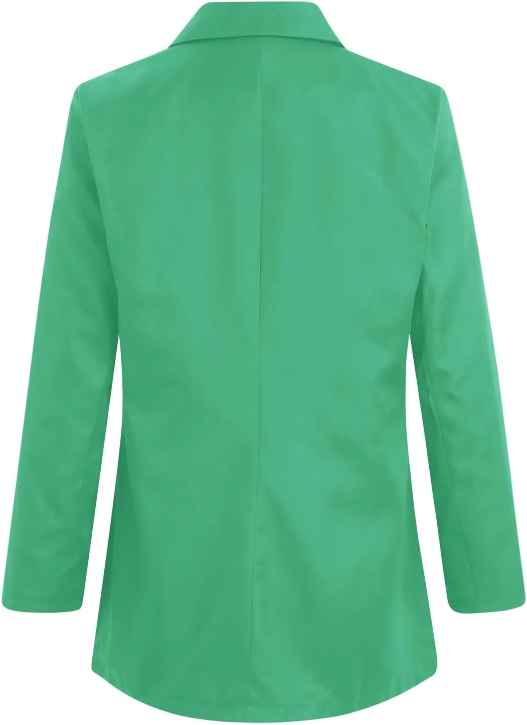 PeQAQ Womens Casual Blazer Jacket Pockets Long Sleeve Open Front Long Work Suit Jackets 2023 Office Blazer Lapel Button Coats
