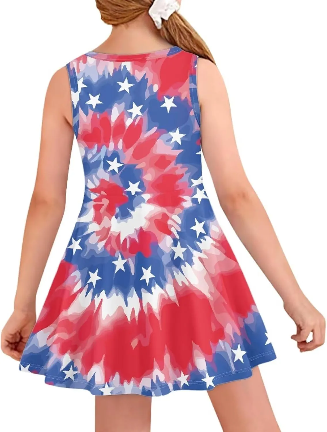 POLERO Mushroom Dress for Girls Summer Casual Party A-Line Midi Tank Dress Sleeveless Sundress for Kids 3-16 Years