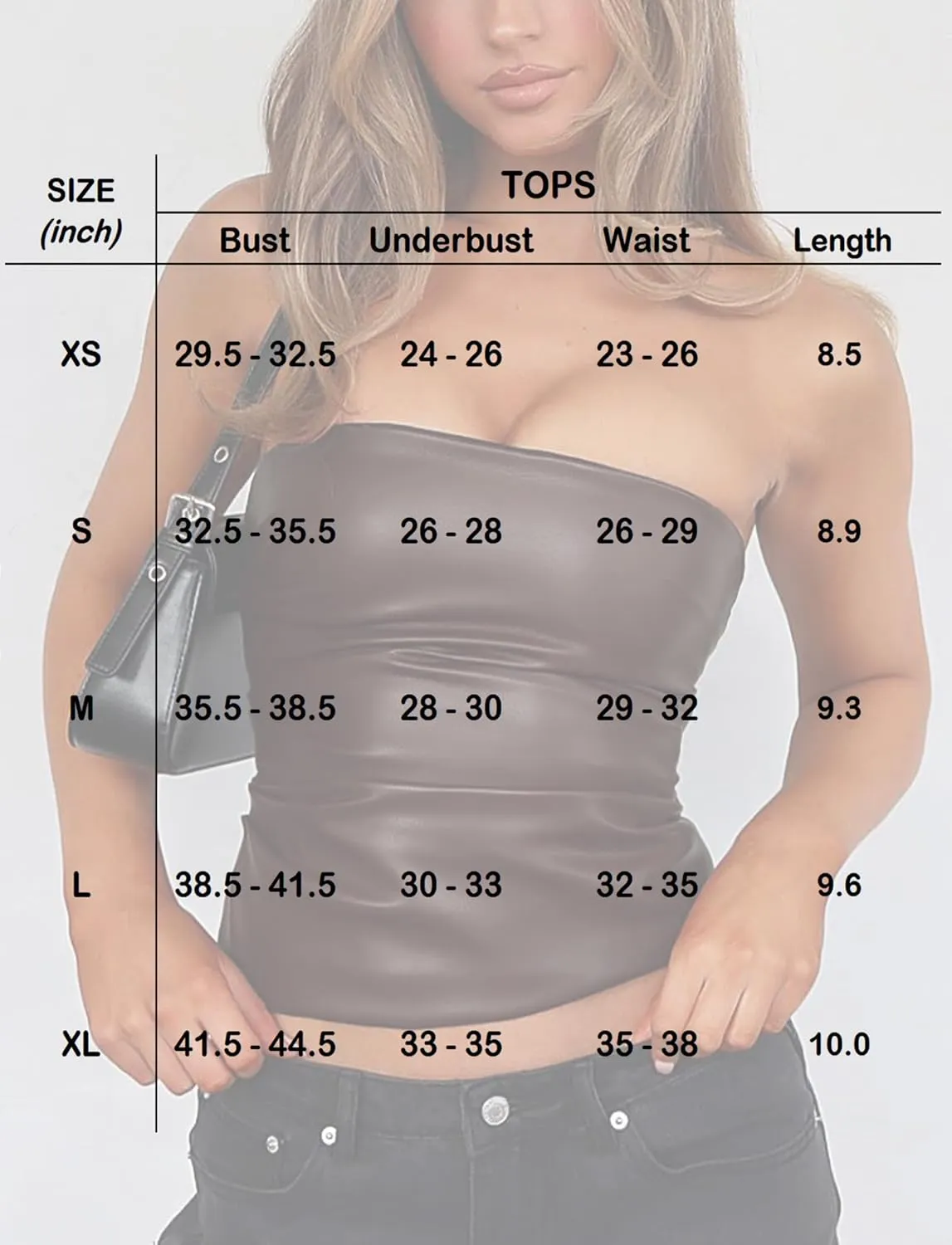 PU Faux Leather Tube Top Strapless Going Out Tops for Women Sexy Club Top Rave Concert Outfit Ruched Bandeau Crop Top