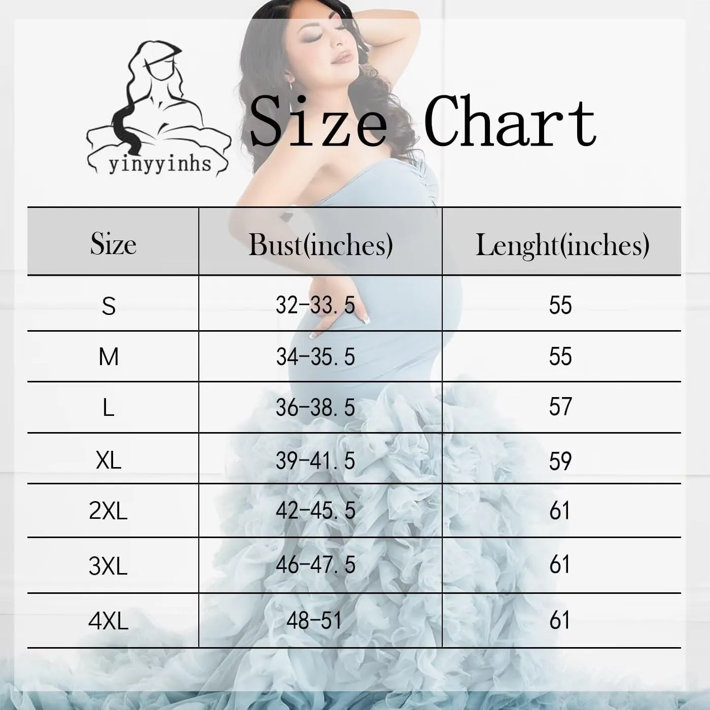 Puffy Tulle Maternity Dresses for Photoshoot Mermaid Strapless Pregnancy Gowns Ruffles Baby Shower Dress with Slit
