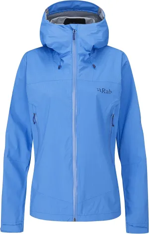 Rab Women's Downpour Plus 2.0 Waterproof Breathable Jacket for Hiking & Climbing