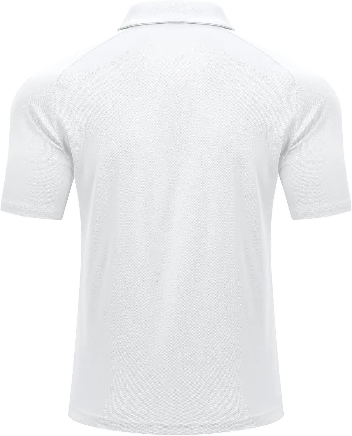 Rdruko Men's Polo Shirts with Pocket Short Sleeve Dry Fit 1/4 Zip Golf Sports Collared Summer T Shirts
