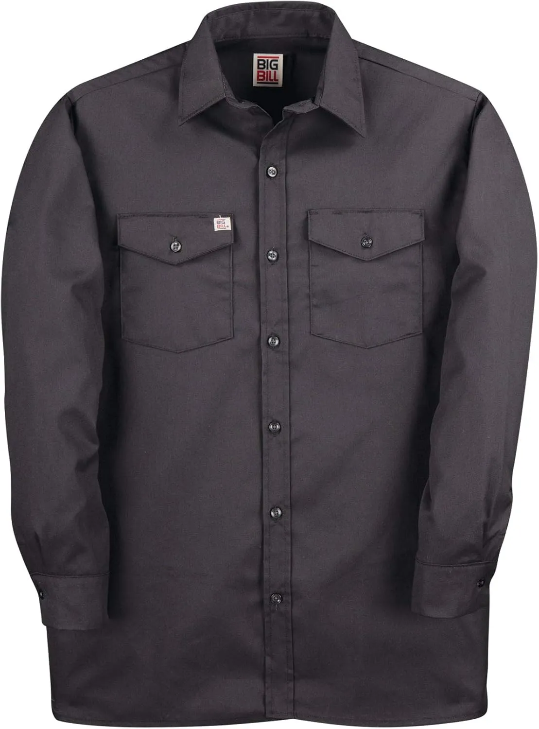Regular and Big and Tall Long Sleeve Premium Work Shirts to 5XB and 5XT in 5 Colors Made in Canada