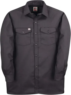 Regular and Big and Tall Long Sleeve Premium Work Shirts to 5XB and 5XT in 5 Colors Made in Canada