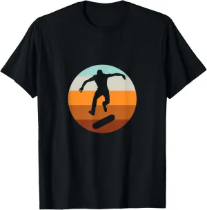 Retro Skateboarder Skateboarding Skateboard Skater Graphic T-Shirt