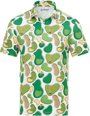 Royal & Awesome Golf Shirts for Men, Golf Polos for Men, Crazy and Funny Shirts for Men's, Bright, Colorful Design