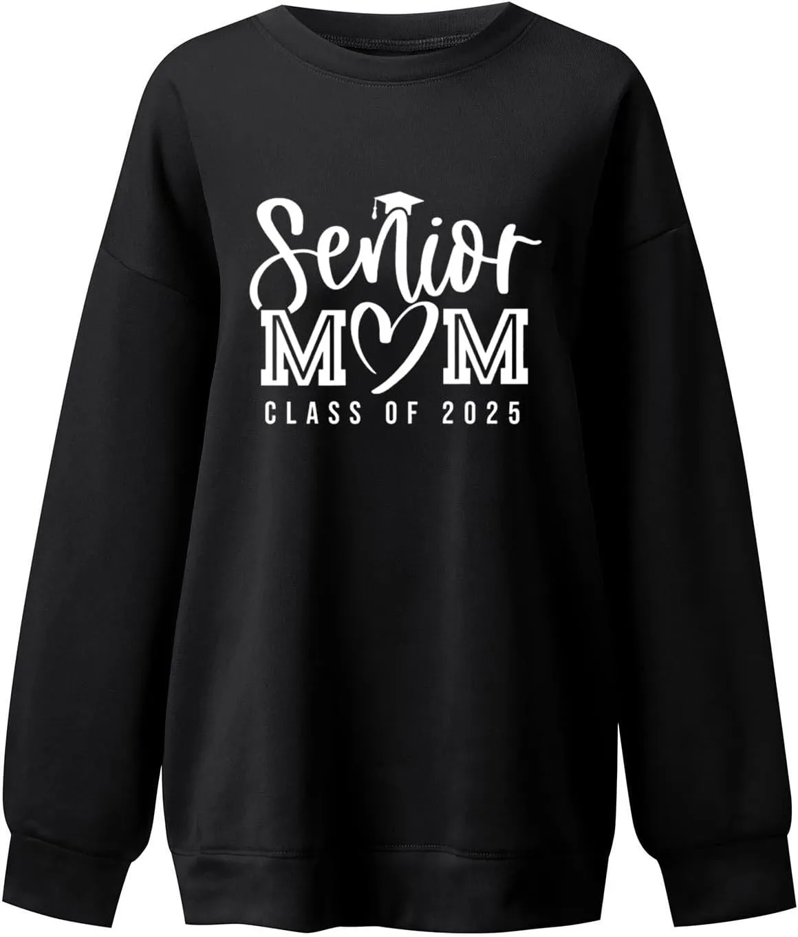 Senior Class of 2025 Sweatshirt Fall Outfits for Women Senior 2025 Proud Mom of Graduate Oversized Crewneck Shirts