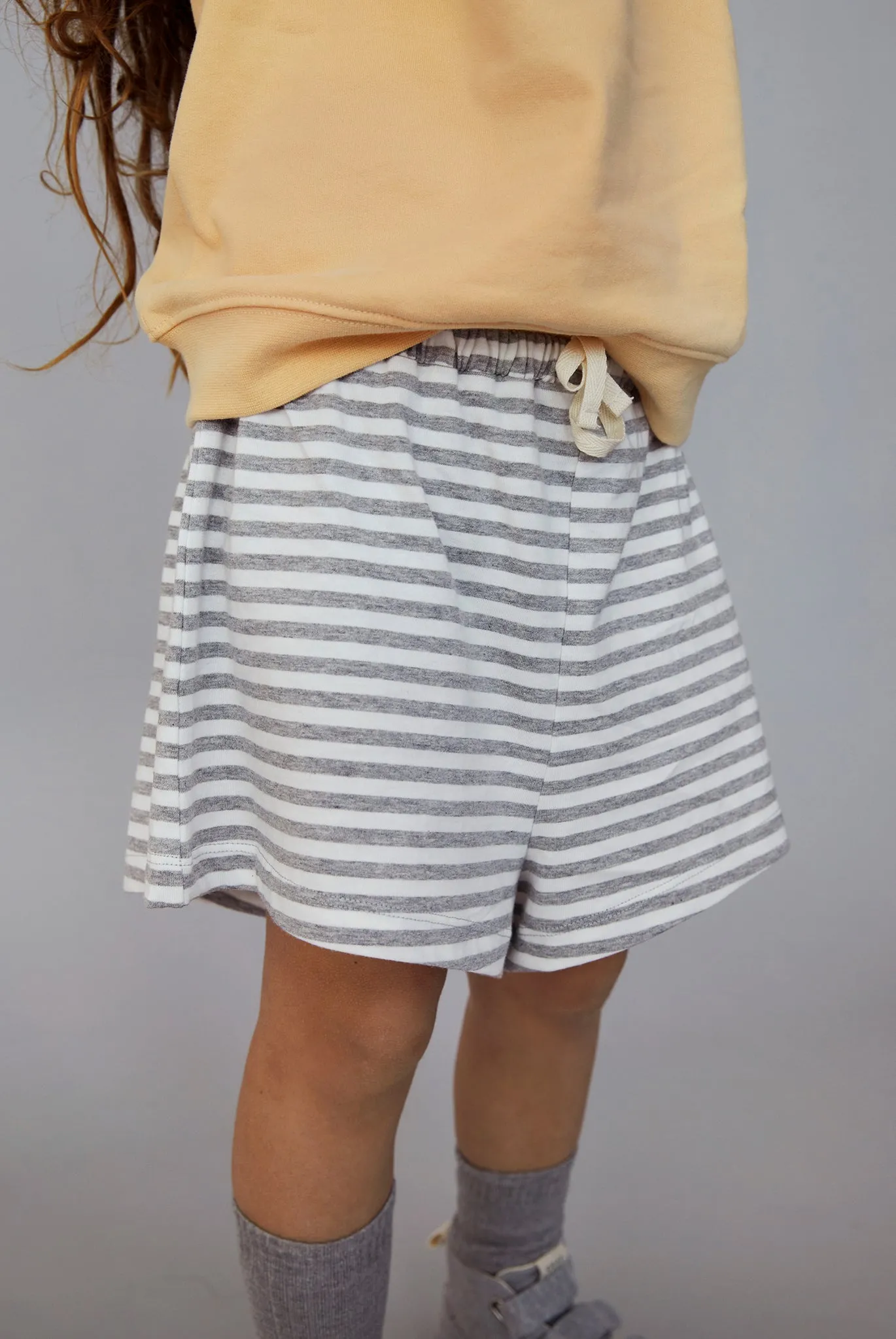 Shorts Oversized Grey Melange Off White