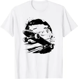 Skateboard Graphic Skater Outdoor Sports T-Shirt