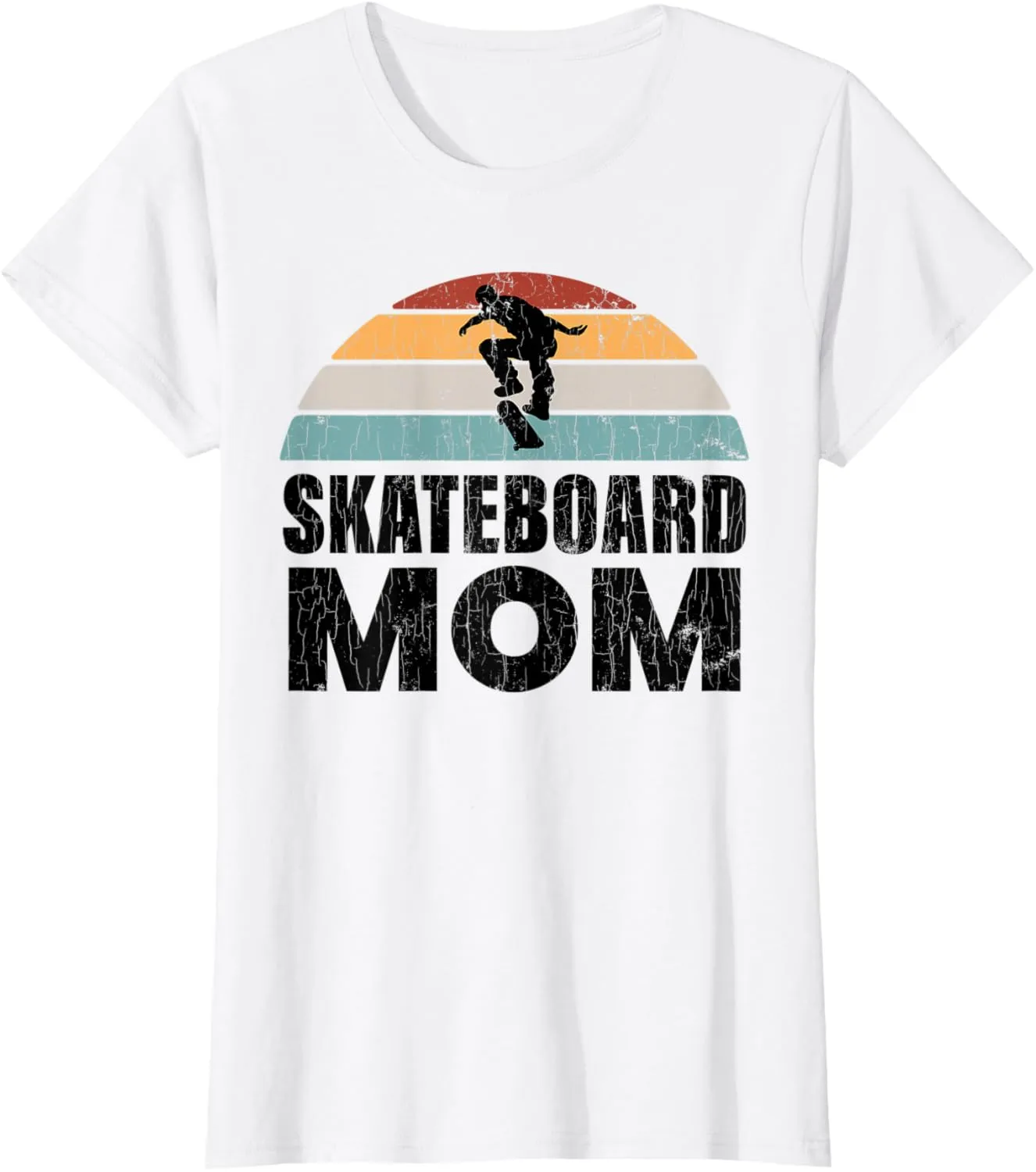 Skateboard Mom Funny Skateboarding Skateboarder Graphic T-Shirt