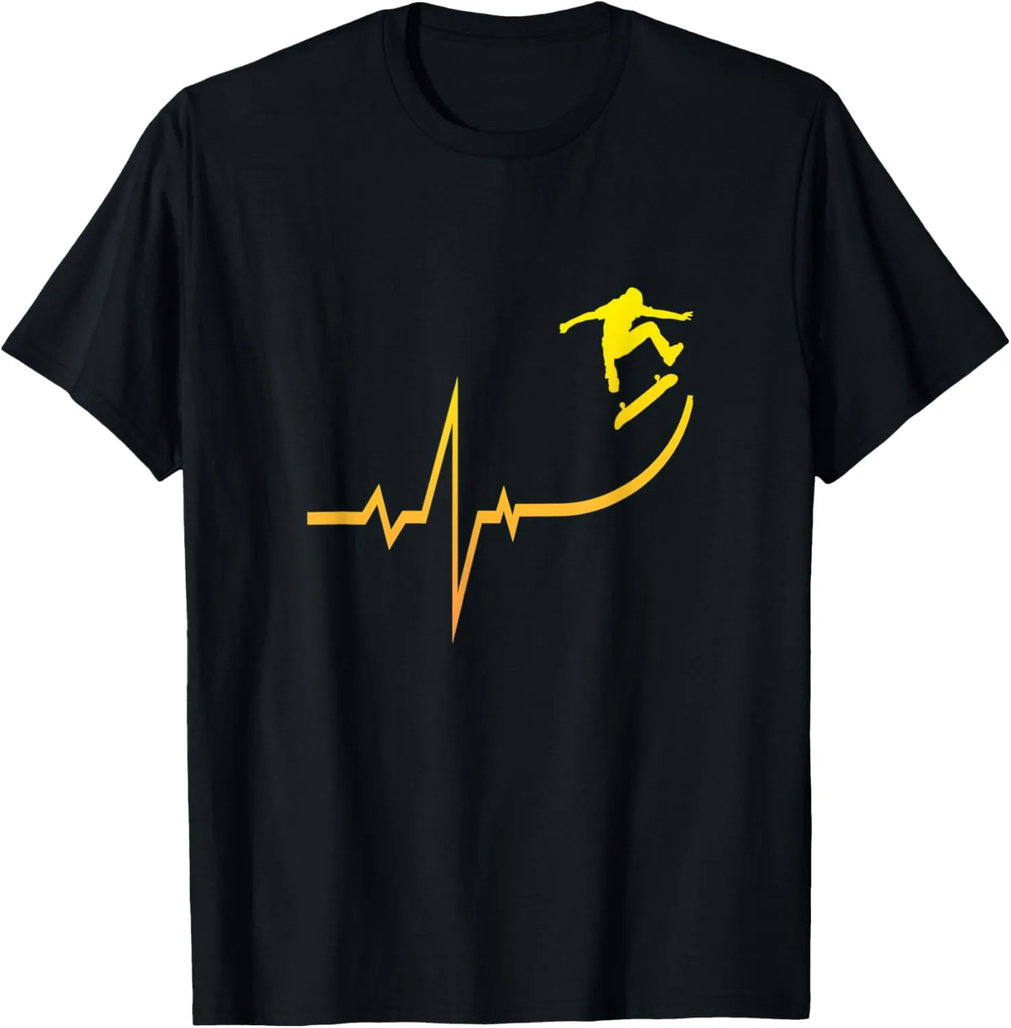 Skateboarder Heartbeat Skateboarding Skateboard Graphic T-Shirt