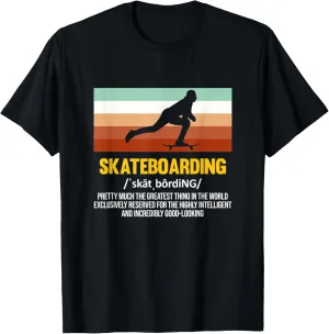 Skateboarding Definition Skateboarder Skateboard Graphic T-Shirt