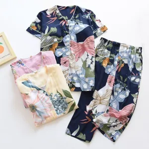 Sleepwear Suit With Chest Pad