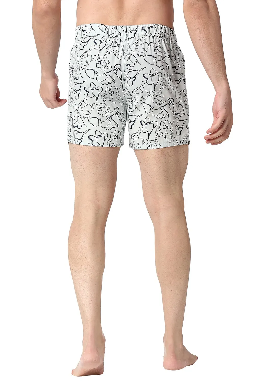 Slim Fit Cotton Printed Boxer Shorts