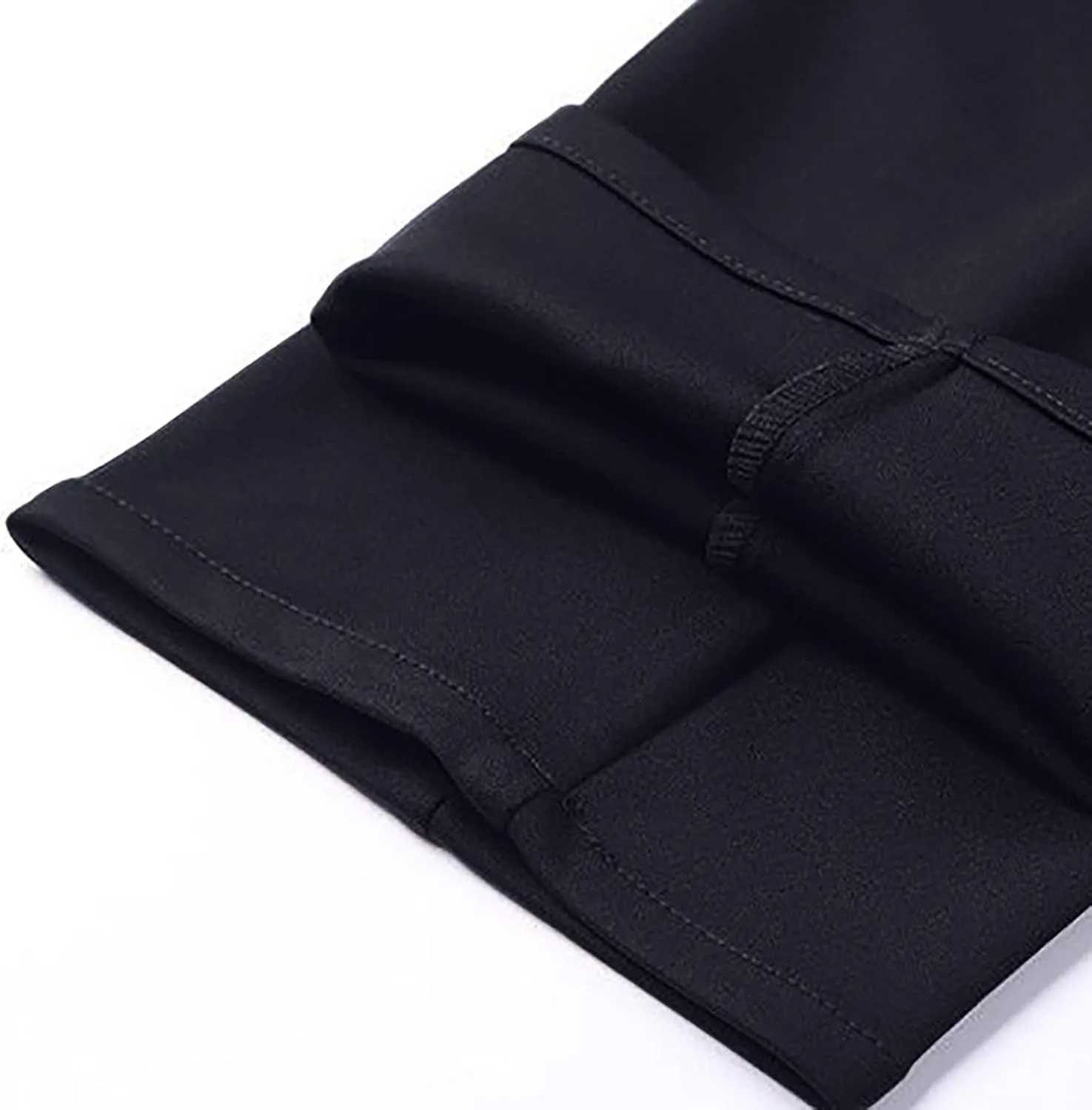 Slim Fit Straight Leg Office Pants for Men Thin Plain Business Casual Trousers Daily Going Out Work Suit Pant
