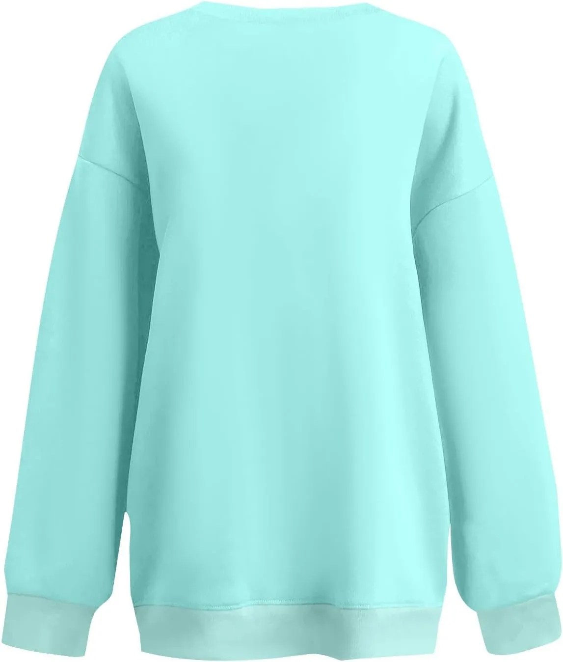 slqdgmryz Crewneck Sweatshirts Women Oversized Preppy Sweatshirt Plain Y2k No Hood Fleece Pullover Hoodie with Pockets