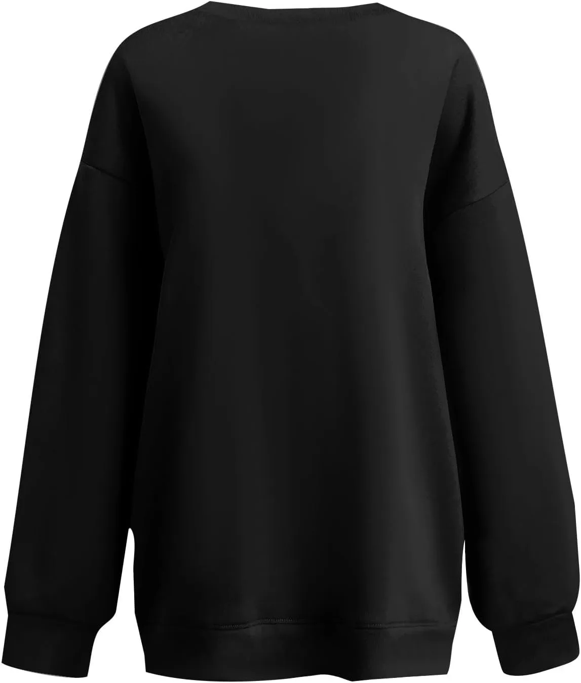 slqdgmryz Crewneck Sweatshirts Women Oversized Preppy Sweatshirt Plain Y2k No Hood Fleece Pullover Hoodie with Pockets