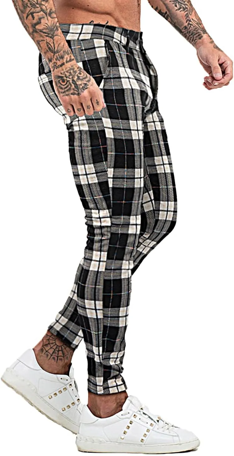 smawell Mens Chinos Skinny Pants Slim Fit Stretch Casual Dress Pants