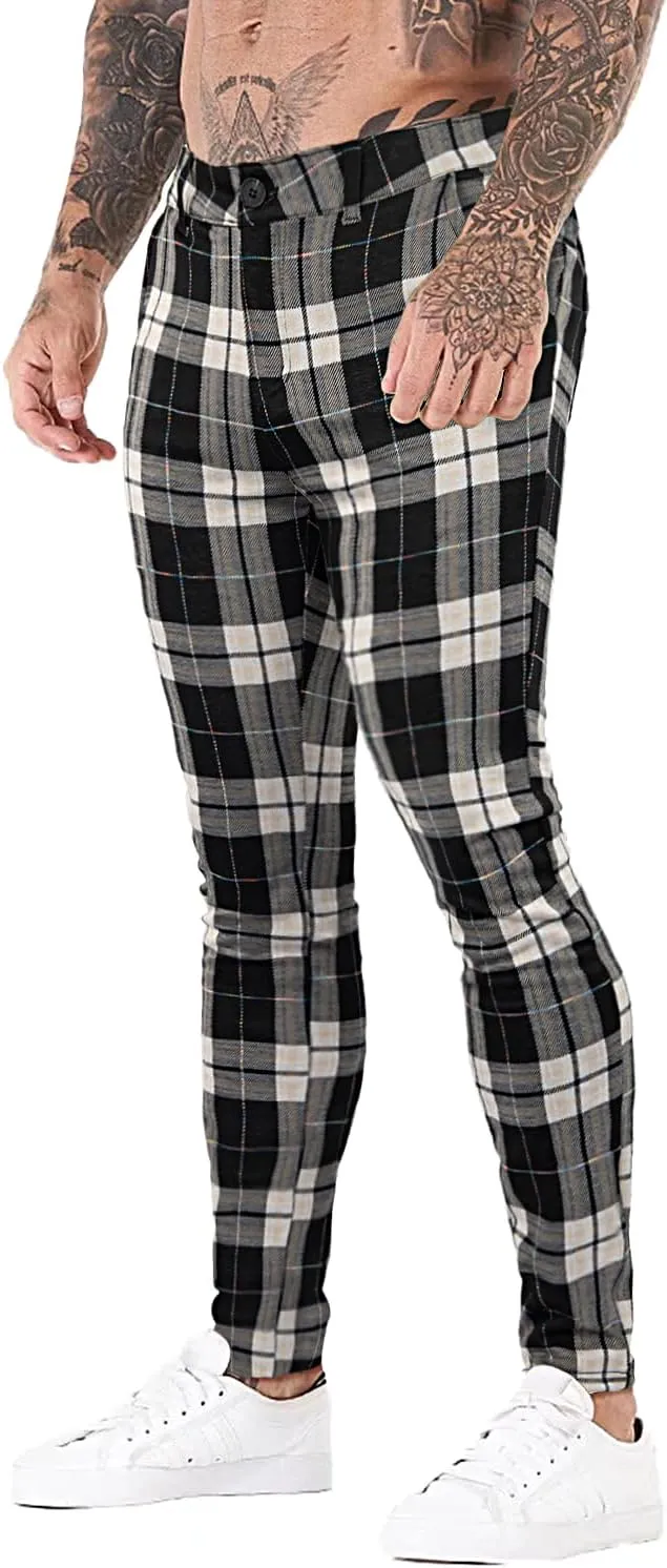 smawell Mens Chinos Skinny Pants Slim Fit Stretch Casual Dress Pants