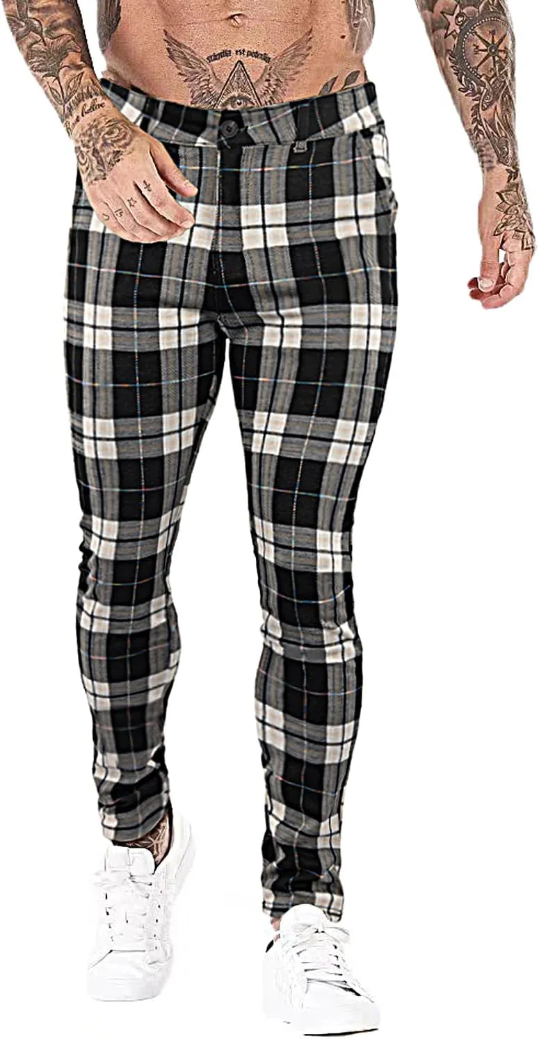 smawell Mens Chinos Skinny Pants Slim Fit Stretch Casual Dress Pants