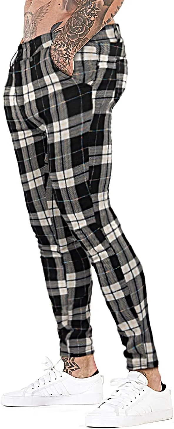 smawell Mens Chinos Skinny Pants Slim Fit Stretch Casual Dress Pants