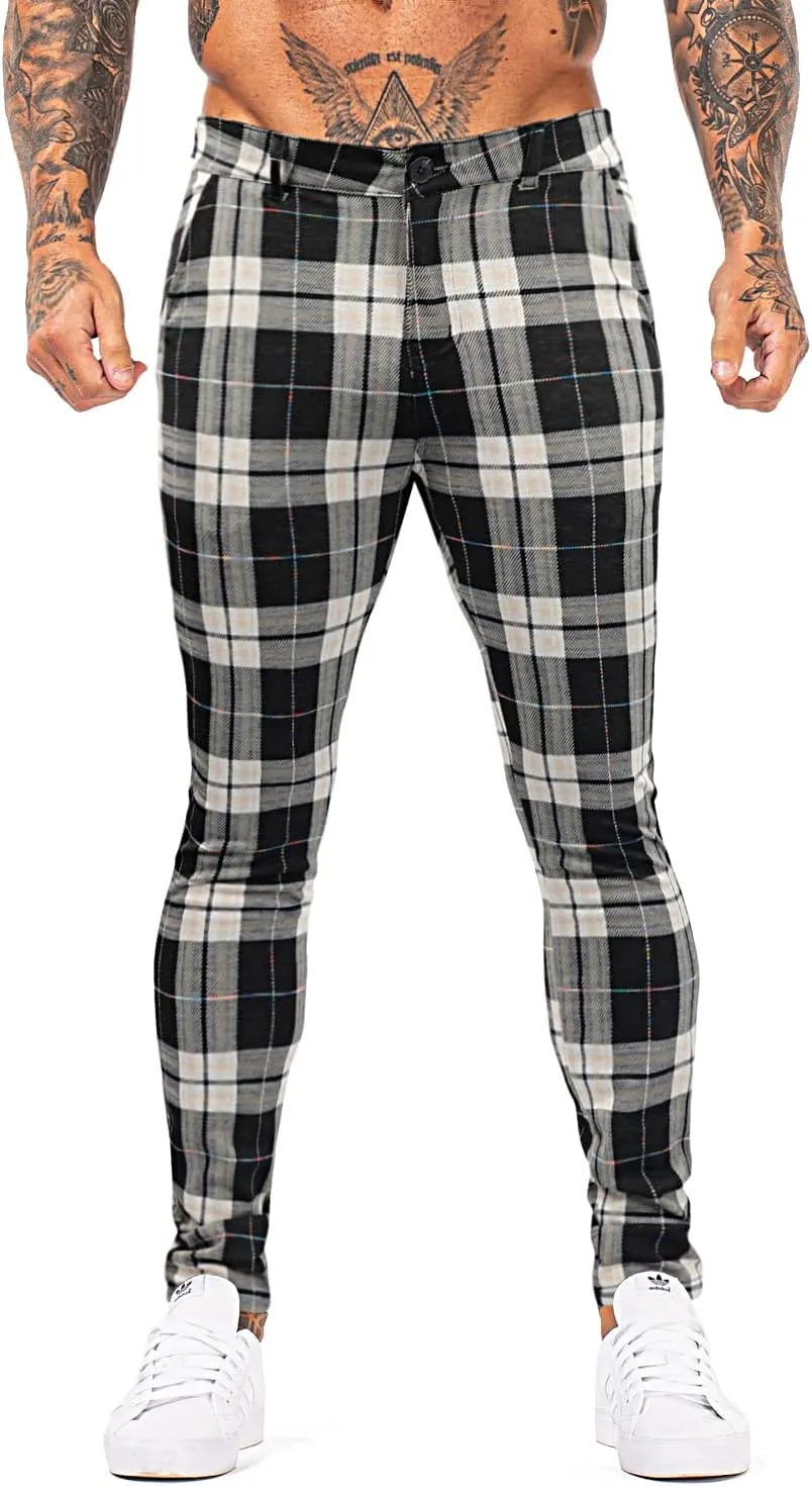 smawell Mens Chinos Skinny Pants Slim Fit Stretch Casual Dress Pants